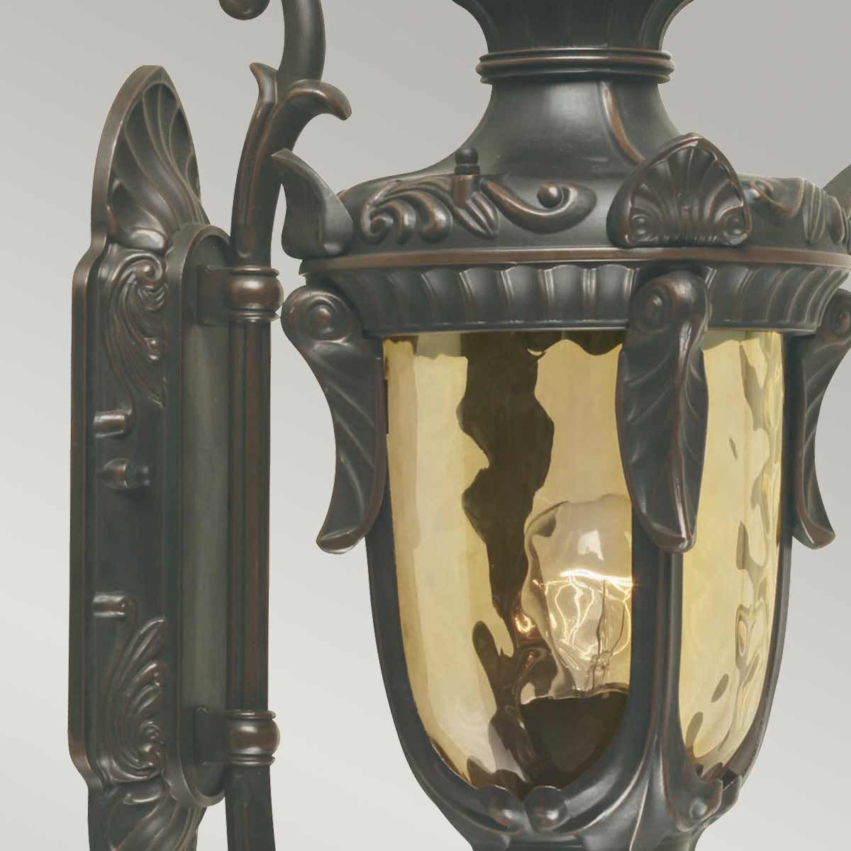 Elstead Philadelphia Single Medium Wall Up Lantern - Old Bronze