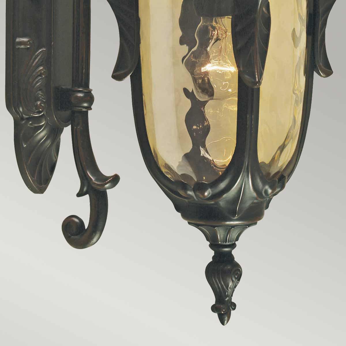 Elstead Philadelphia Single Medium Wall Down Lantern - Old Bronze