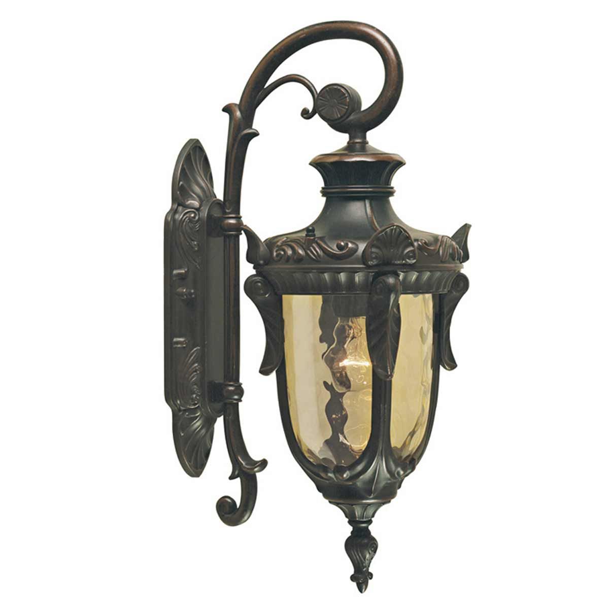 Elstead Philadelphia Single Small Wall Down Lantern - Old Bronze