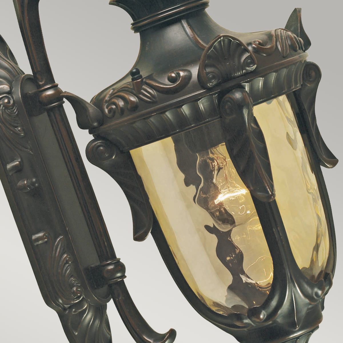 Elstead Philadelphia Single Small Wall Down Lantern - Old Bronze