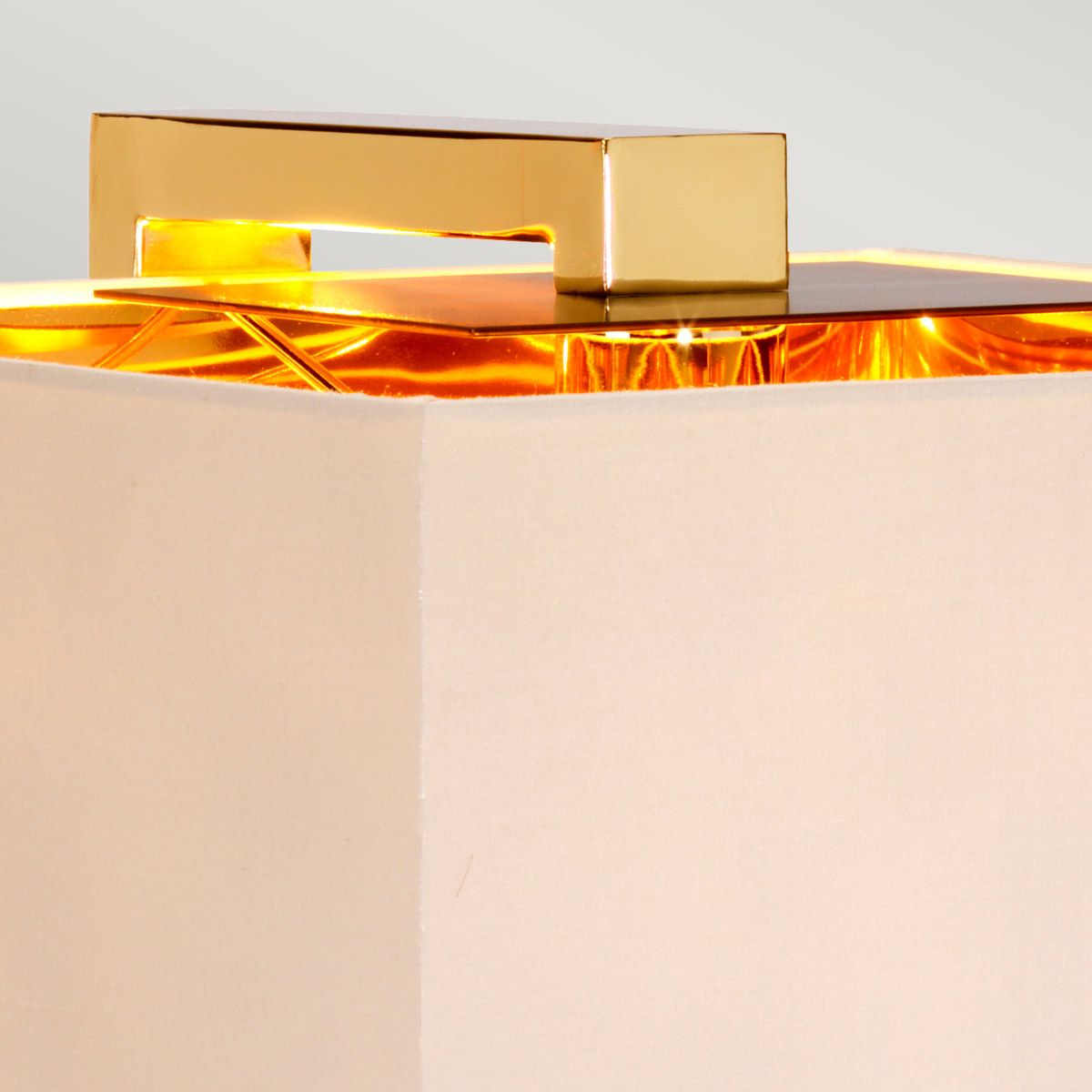 Elstead Plein Single Table Lamp - Dark Brown & Polished Gold