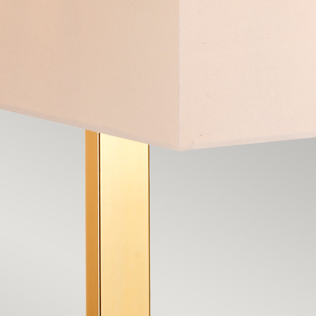 Elstead Plein Single Table Lamp - Dark Brown & Polished Gold