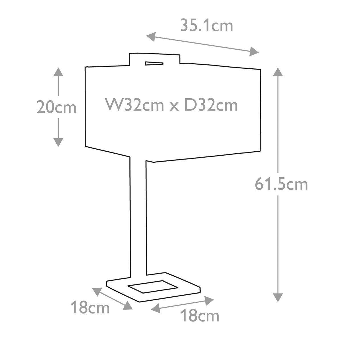Elstead Plein Single Table Lamp - Dark Brown & Polished Gold