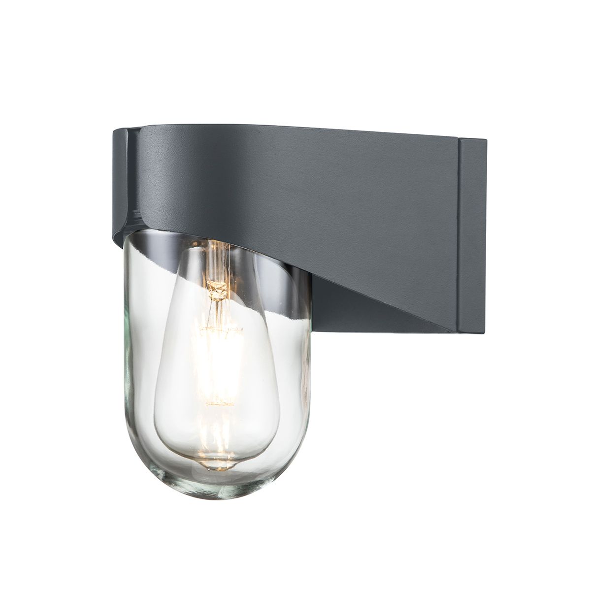 Elstead Porto 1 Light Wall Lantern - Grey