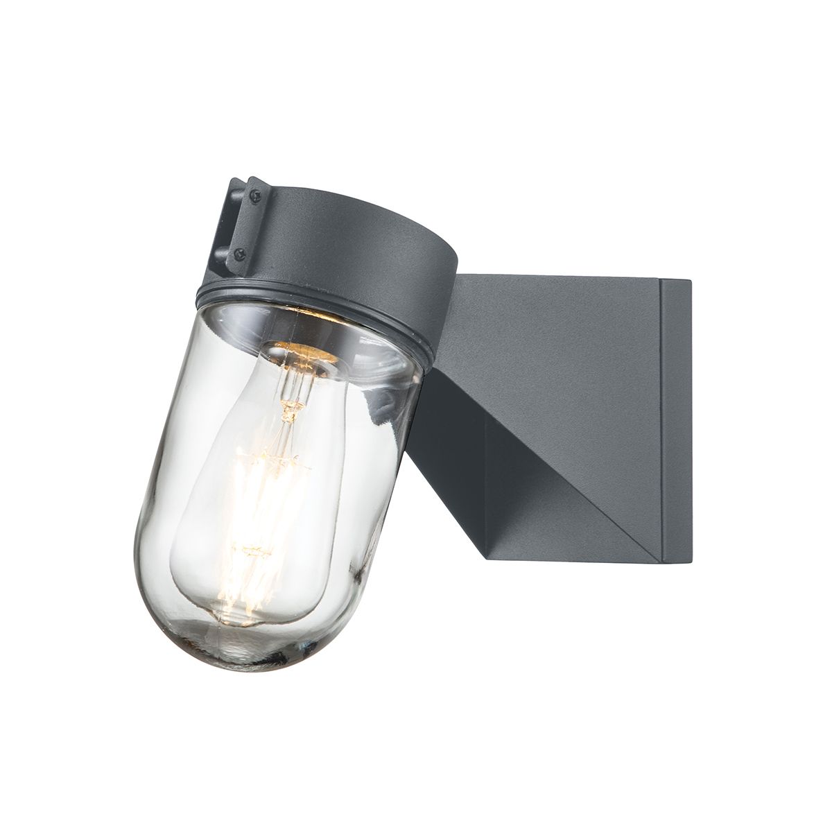 Elstead Portofino 1 Light Wall Lantern - Grey
