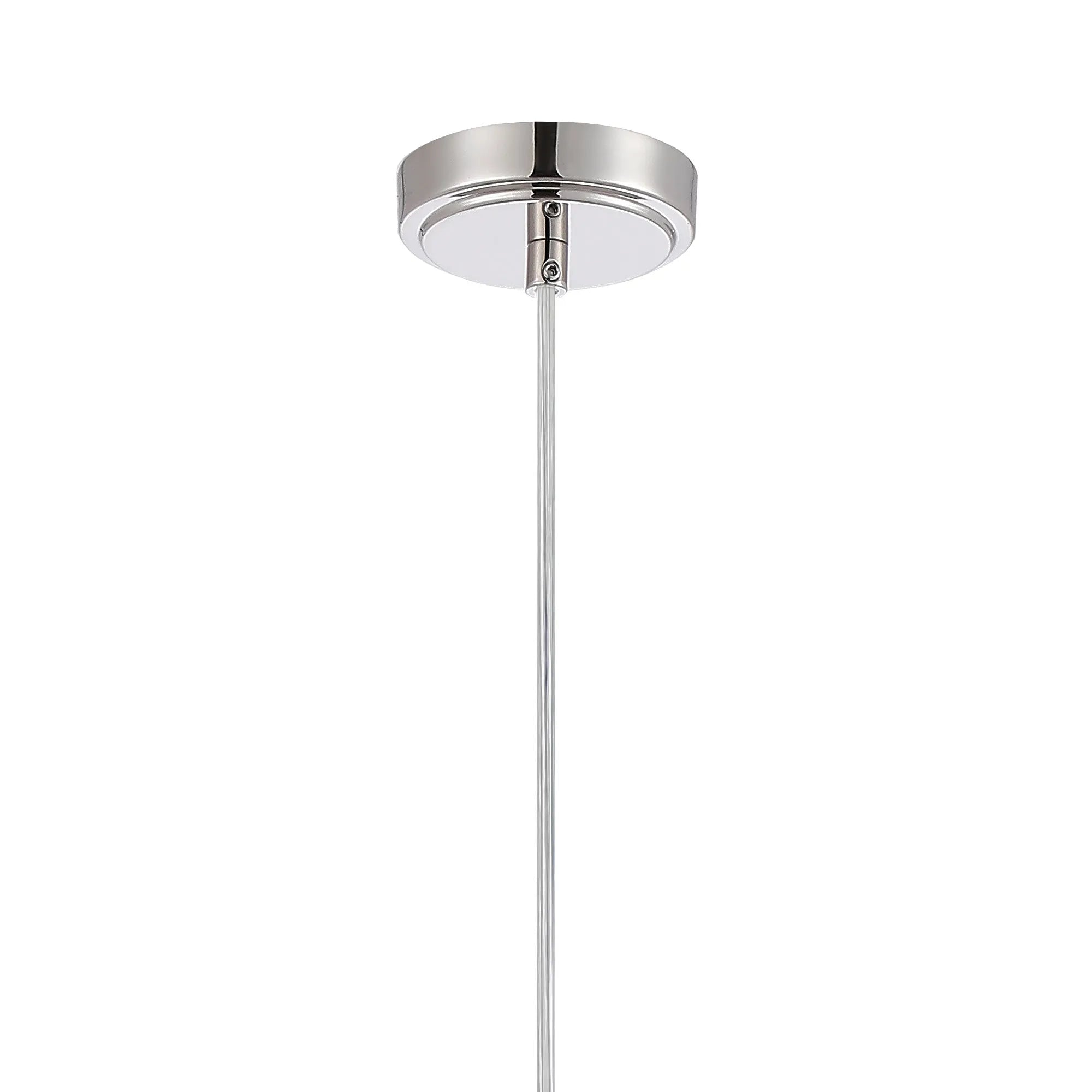 Portsea Single Pendant IP44 - Polished Nickel & Clear Glass