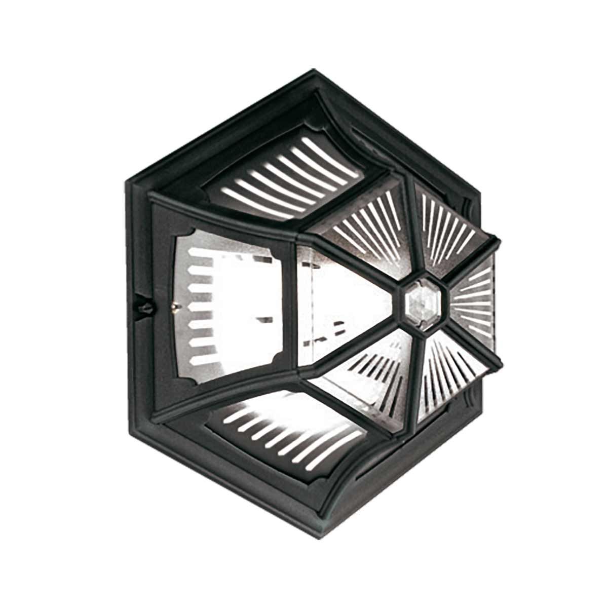 Elstead Parish Single Flush Lantern - Black