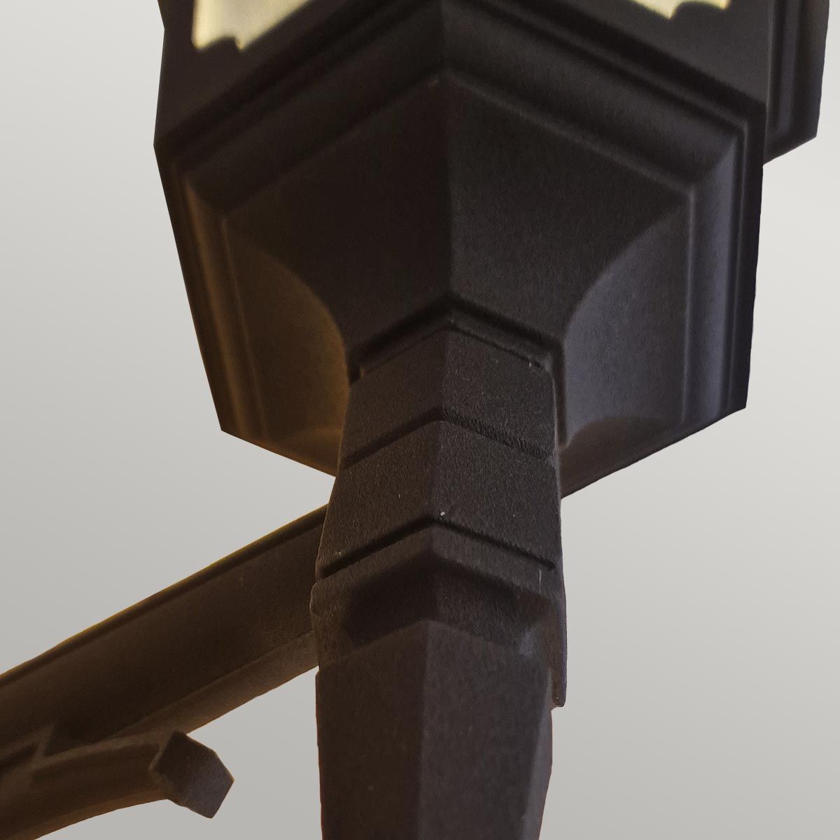 Elstead Parish Single Down Wall Lantern - Black