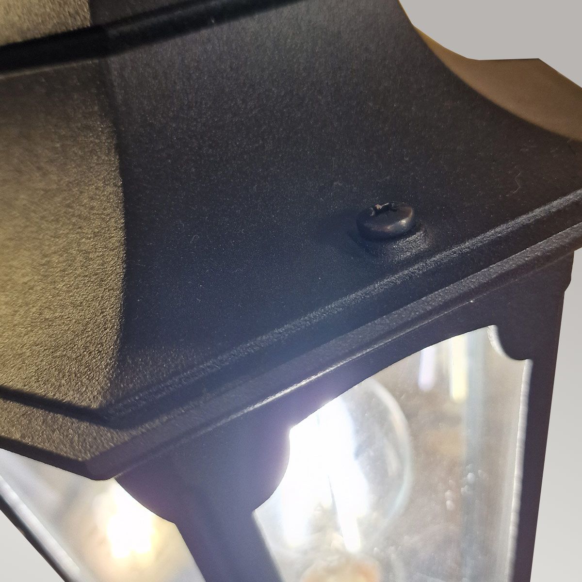 Elstead Parish Single Lamp Post - Black