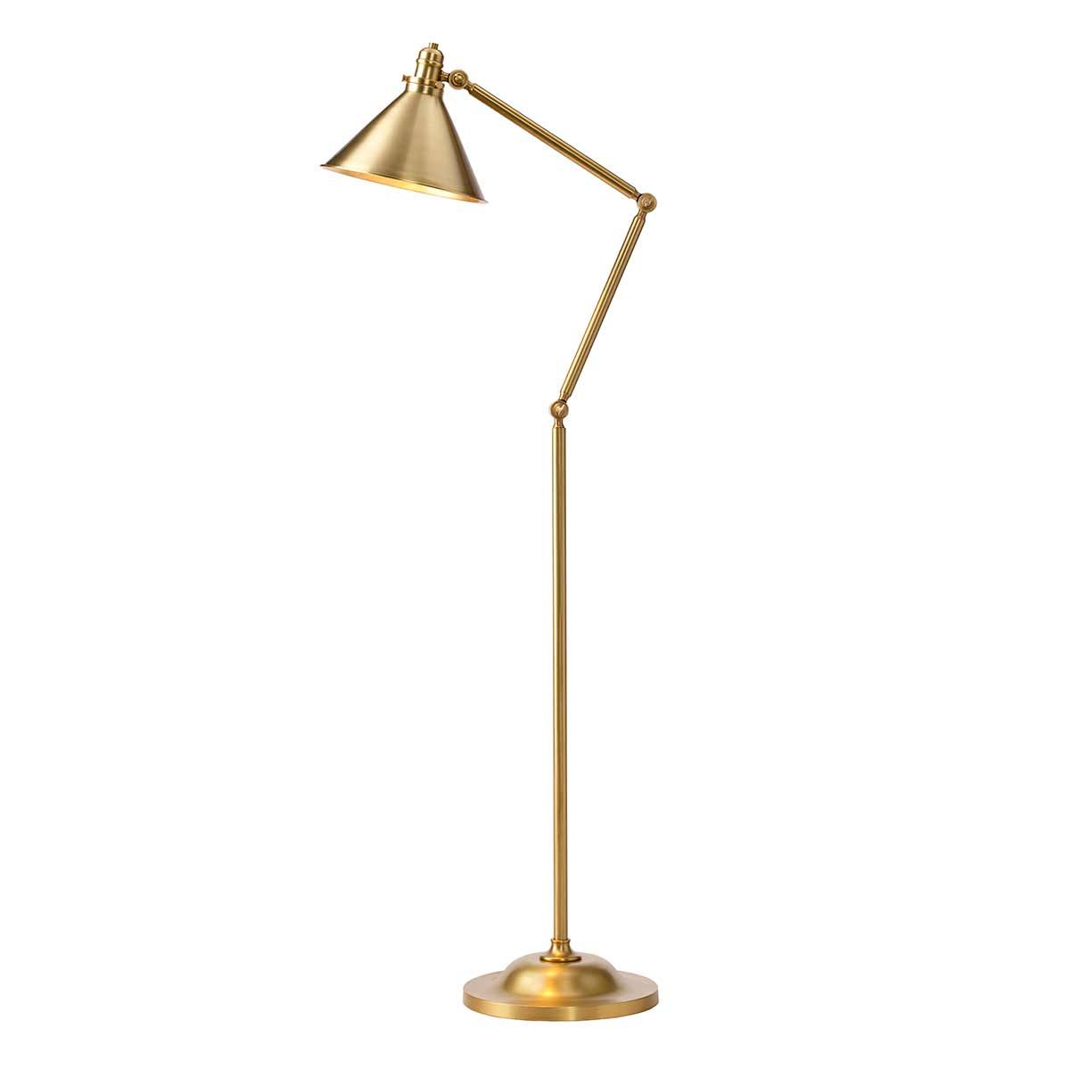 Elstead Provence Single Floor Lamp - Aged Brass