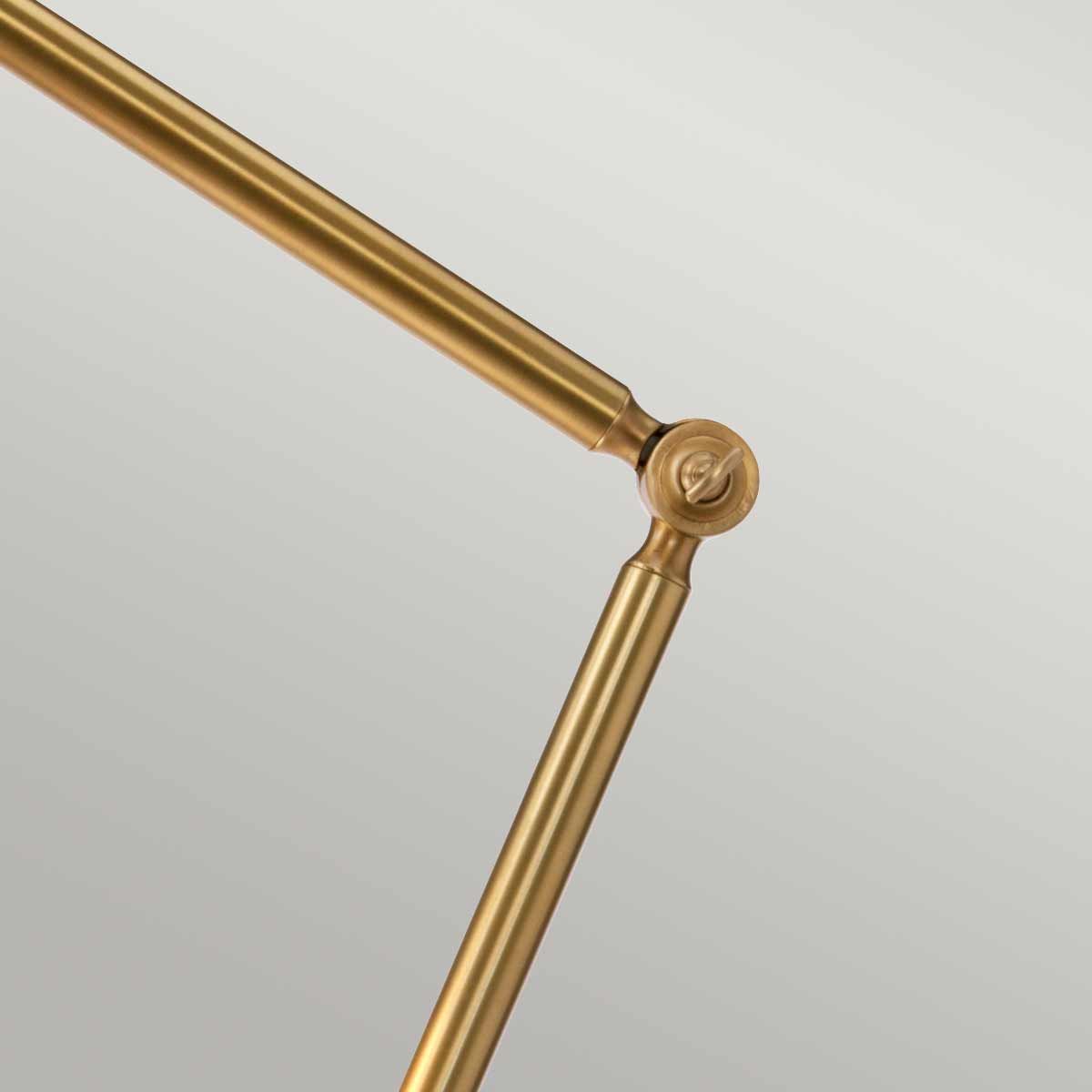 Elstead Provence Single Floor Lamp - Aged Brass