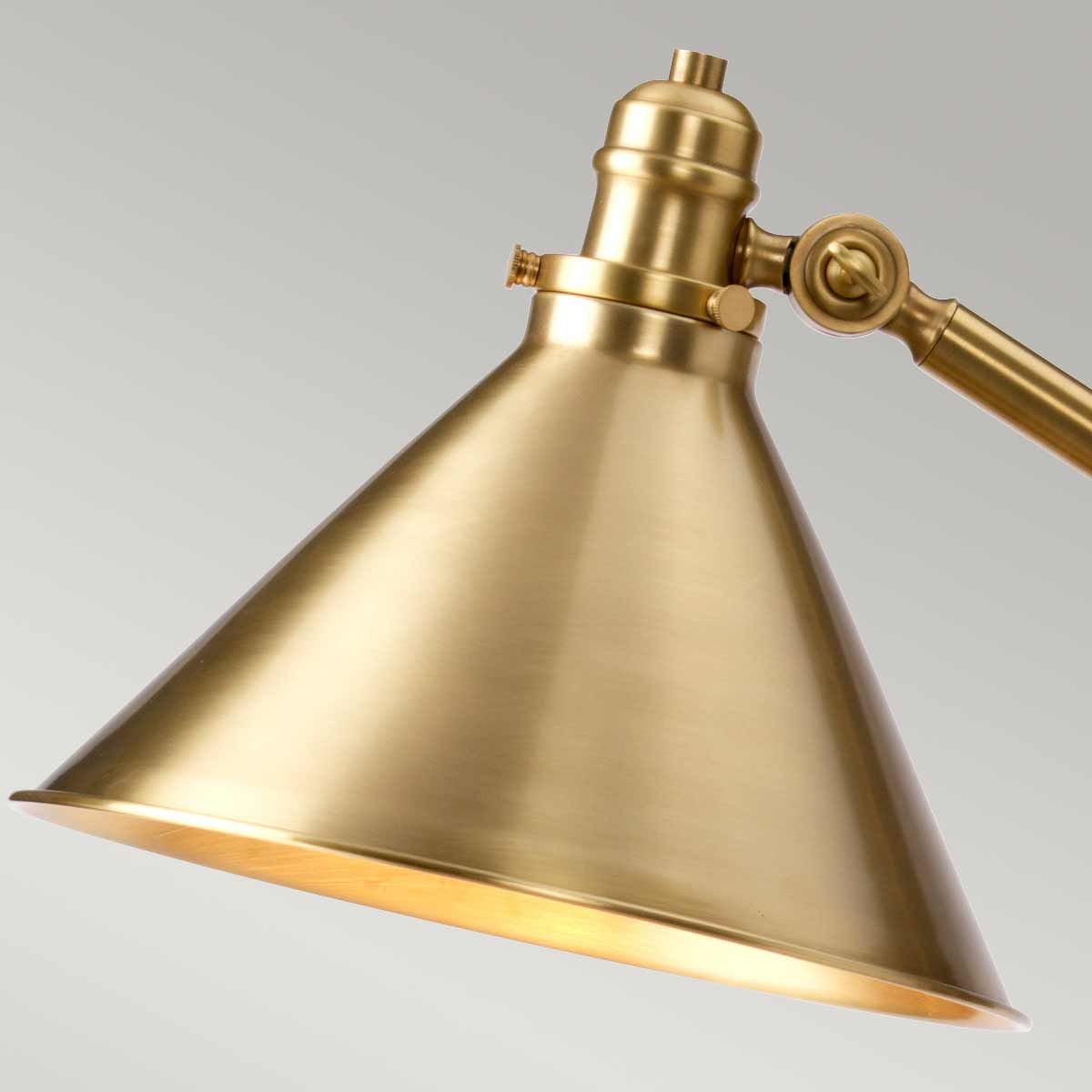 Elstead Provence Single Floor Lamp - Aged Brass