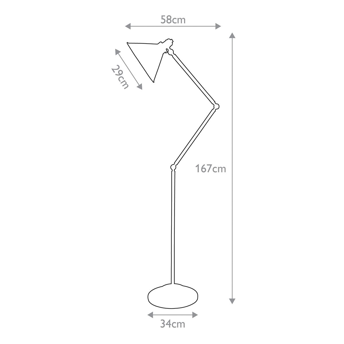 Elstead Provence Single Floor Lamp - Aged Brass