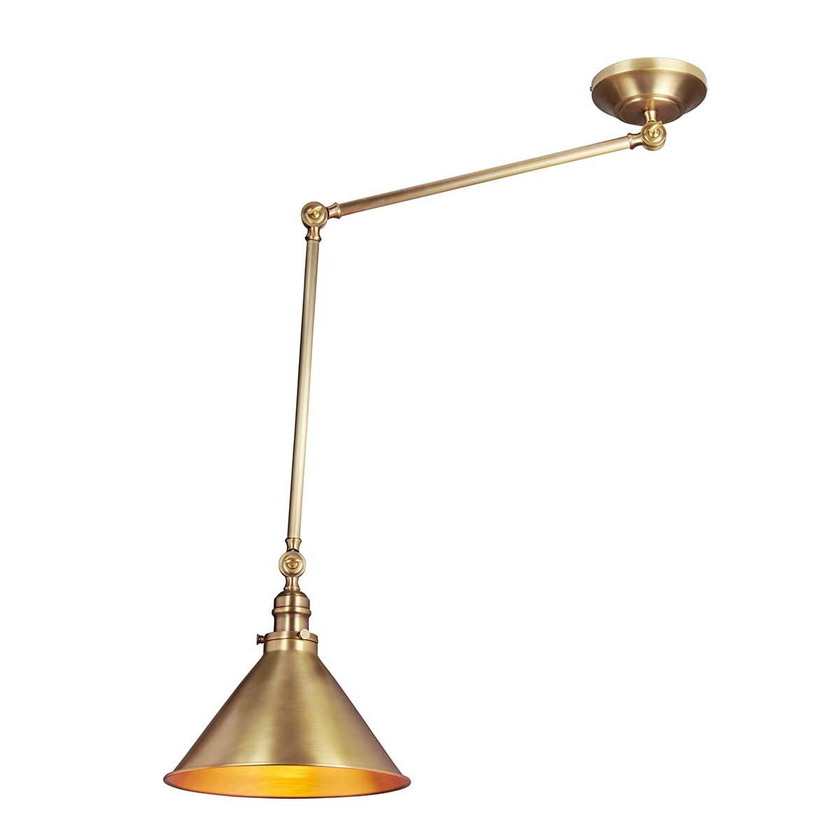 Elstead Provence Single Wall Light/Pendant - Aged Brass