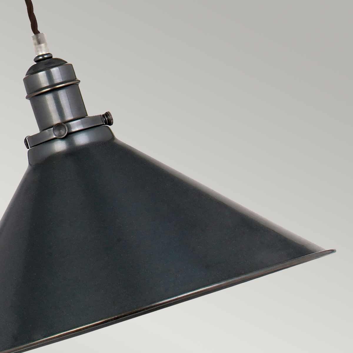 Elstead Provence Single Rise and Fall Pendant - Old Bronze