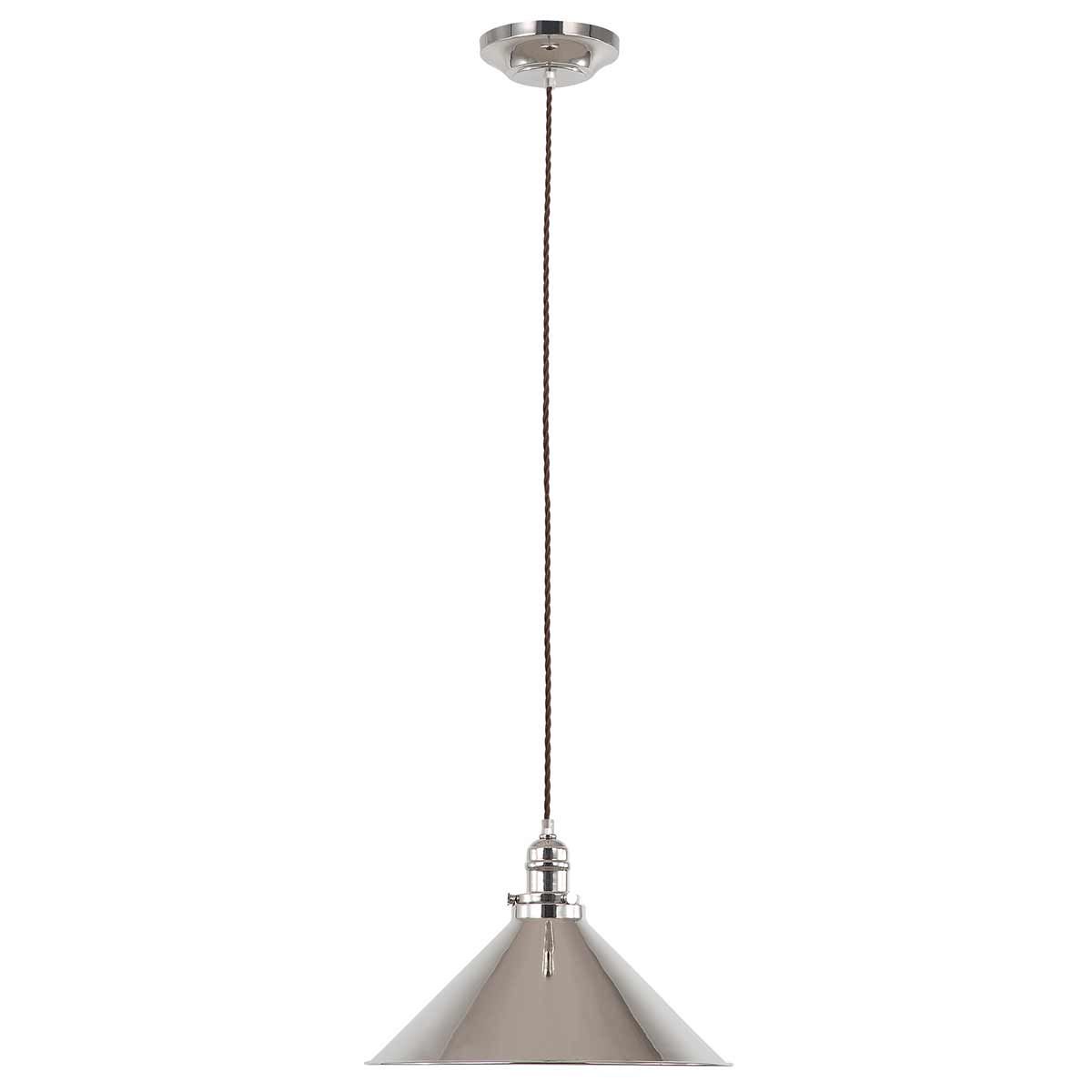 Elstead Provence Single Pendant - Polished Nickel