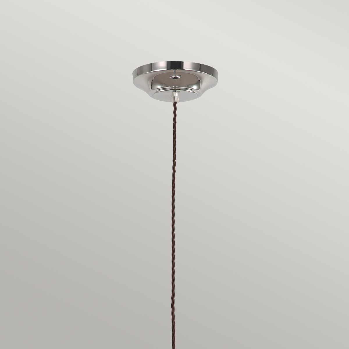 Elstead Provence Single Pendant - Polished Nickel