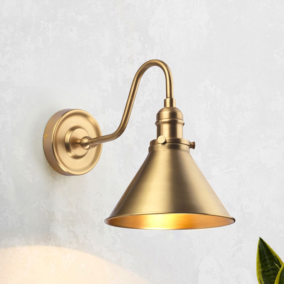 Elstead Provence Single Wall Light - Aged Brass