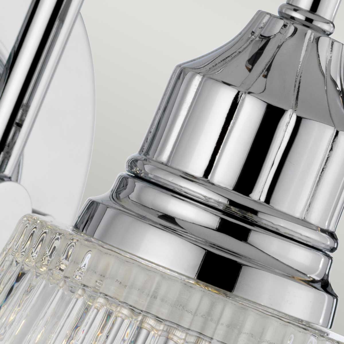 Quintiesse Addison Single Bathroom Wall Light - Polished Chrome