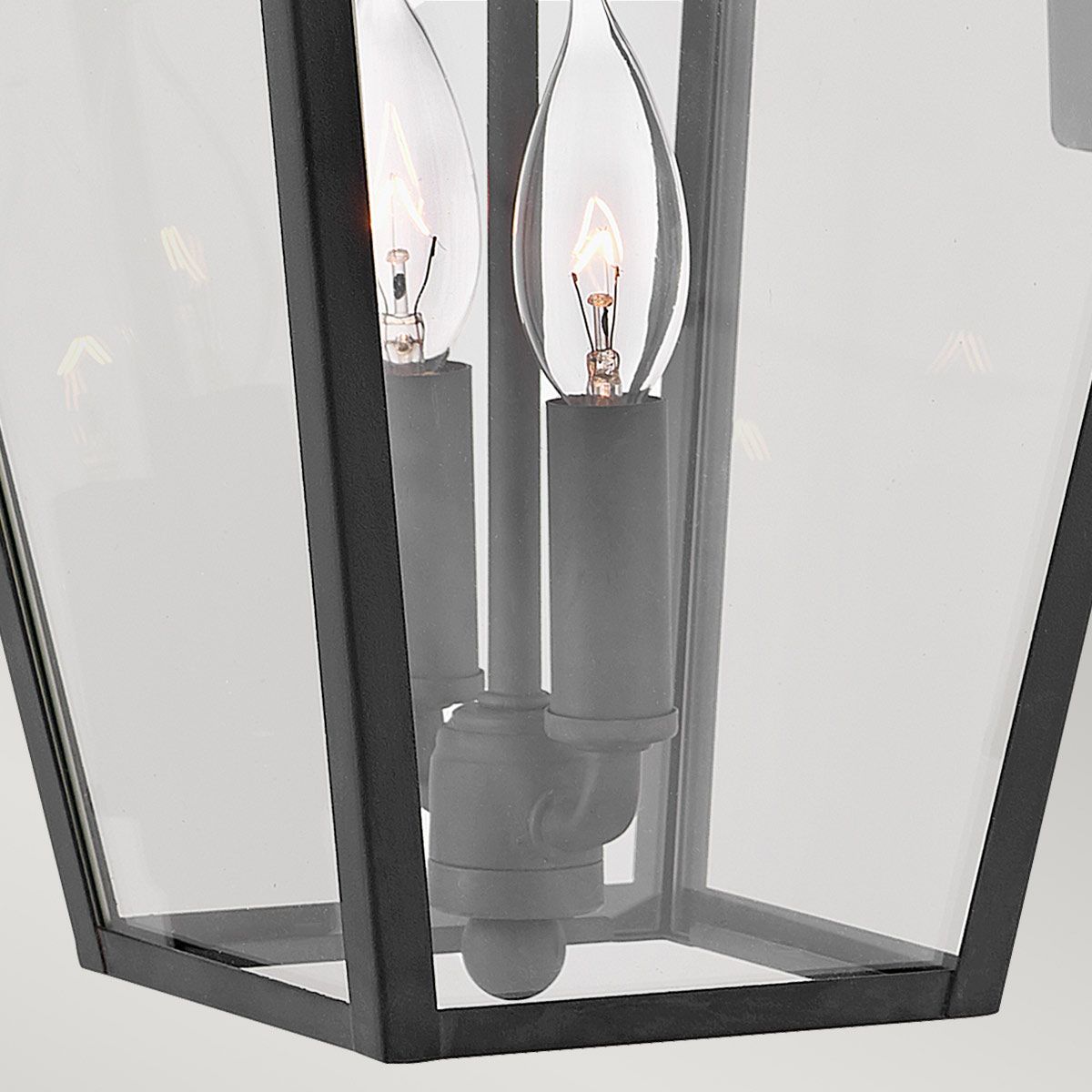 Quintiesse Alford Place 2 Light Medium Wall Lantern - Museum Black