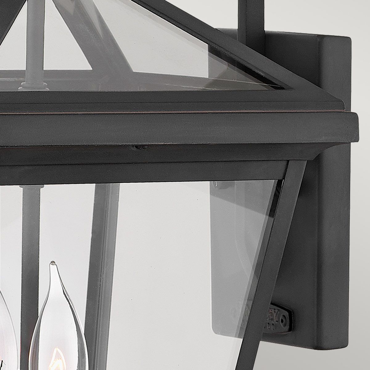 Quintiesse Alford Place 2 Light Medium Wall Lantern - Museum Black