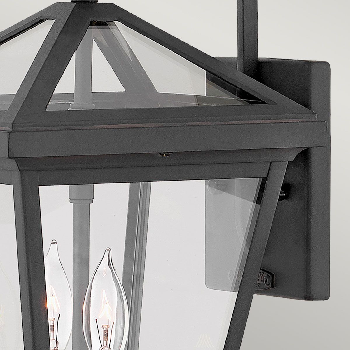 Quintiesse Alford Place 2 Light Small Wall Lantern - Museum Black