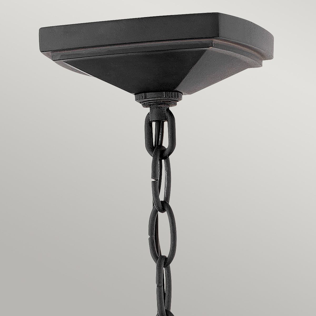Quintiesse Alford Place 3 Light Large Chain Lantern - Museum Black