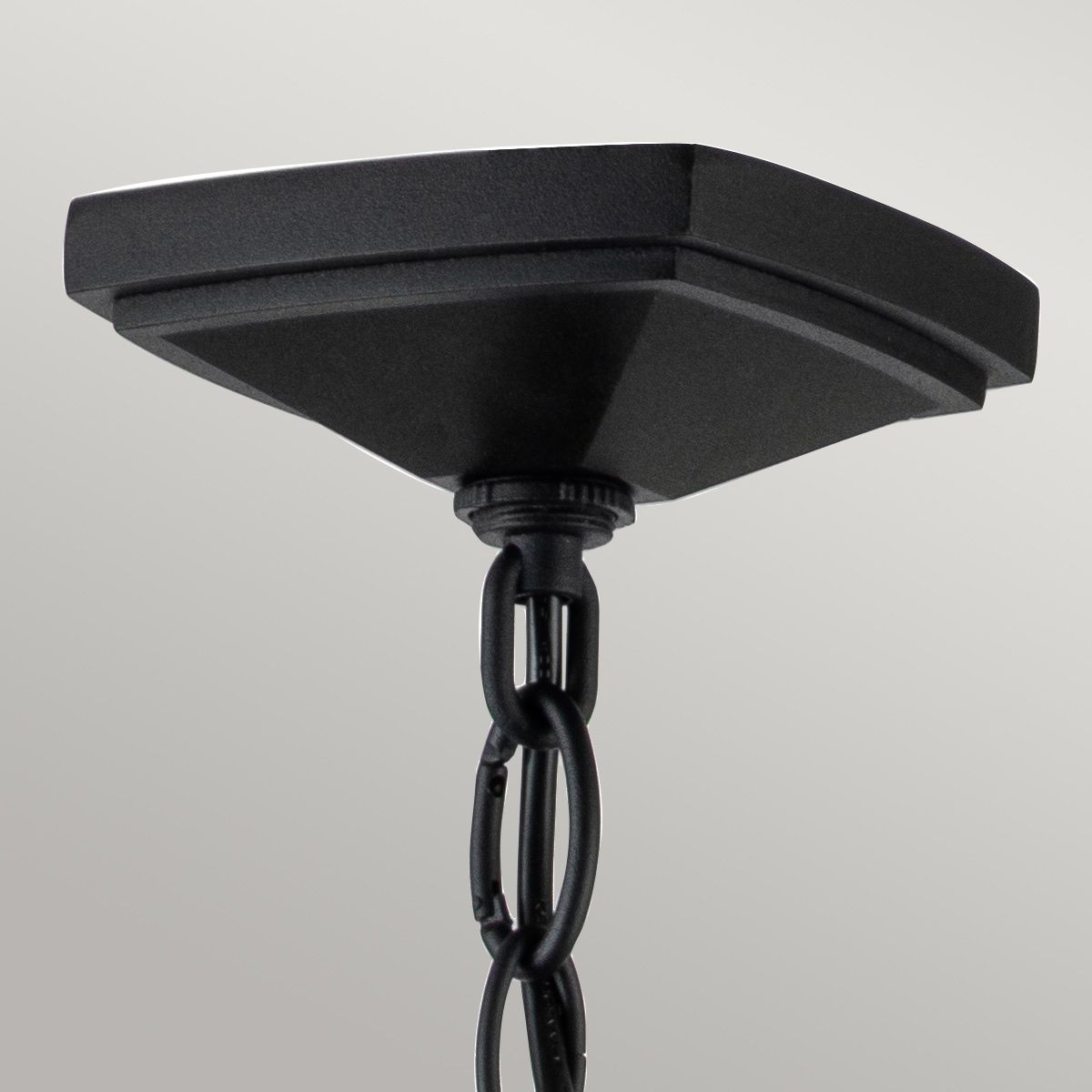Quintiesse Alford Place Single Small Chain Lantern - Museum Black