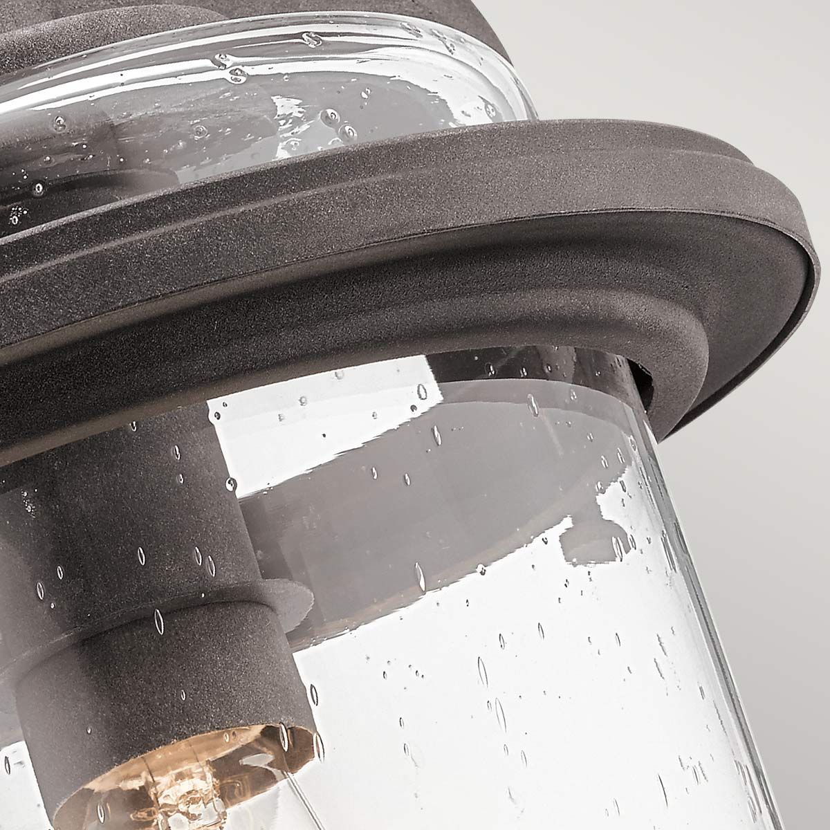 Quintiesse Andover Single Large Wall Lantern - Weathered Zinc