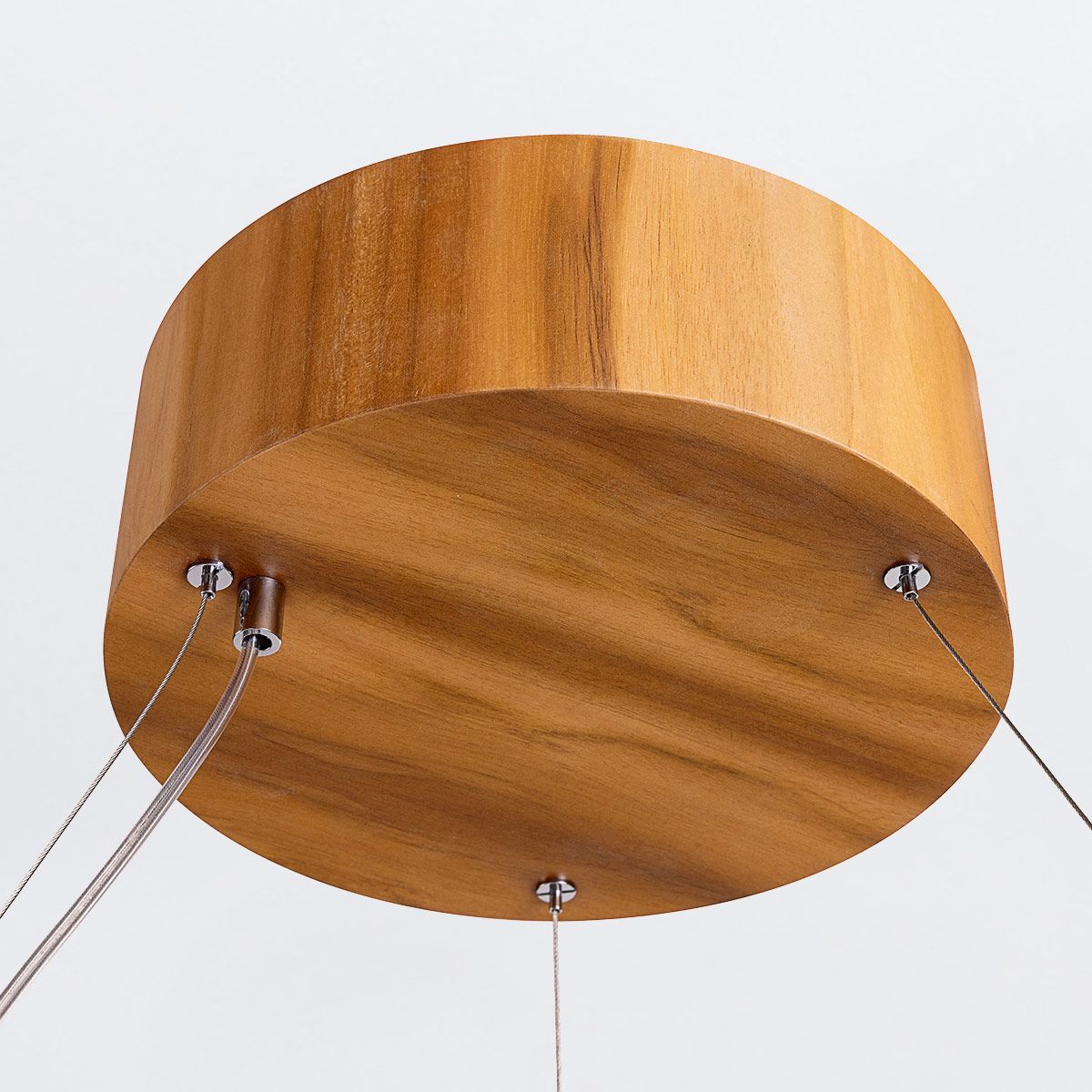 Quintiesse Angular LED Pendant Light - Teak Veneer