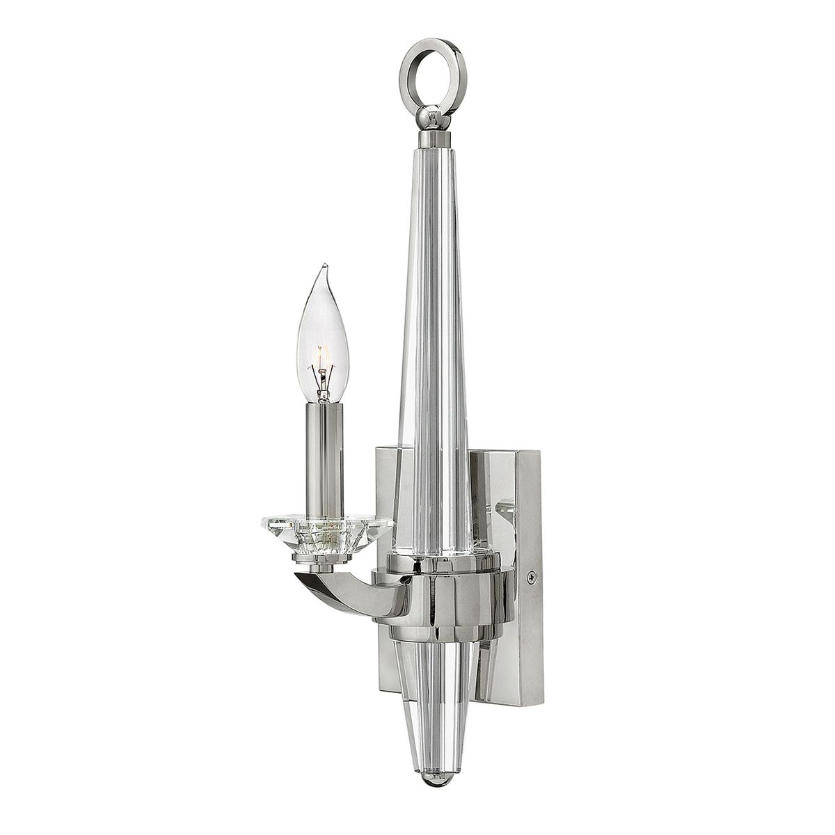 Quintiesse Ascher Single Wall Light - Polished Nickel