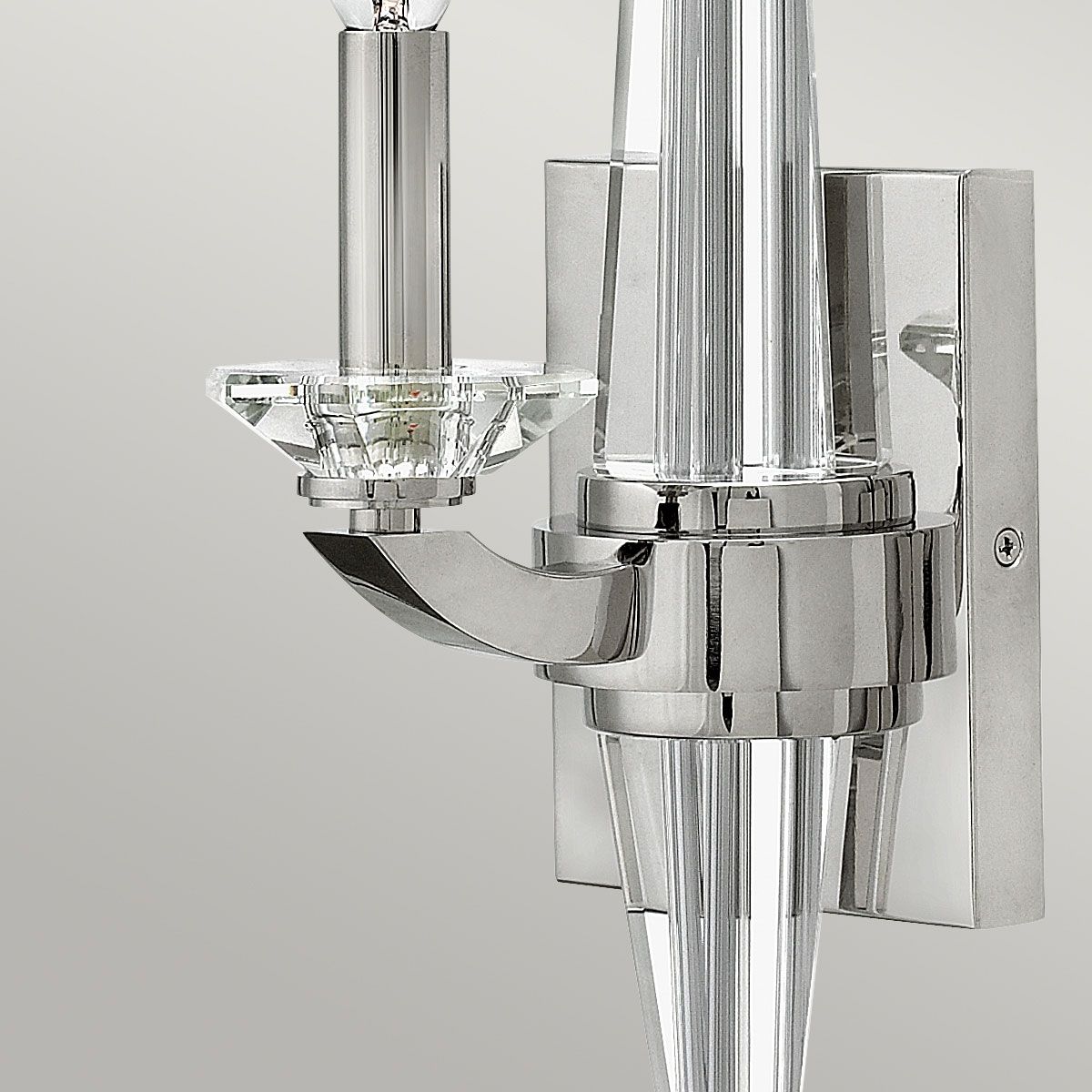 Quintiesse Ascher Single Wall Light - Polished Nickel