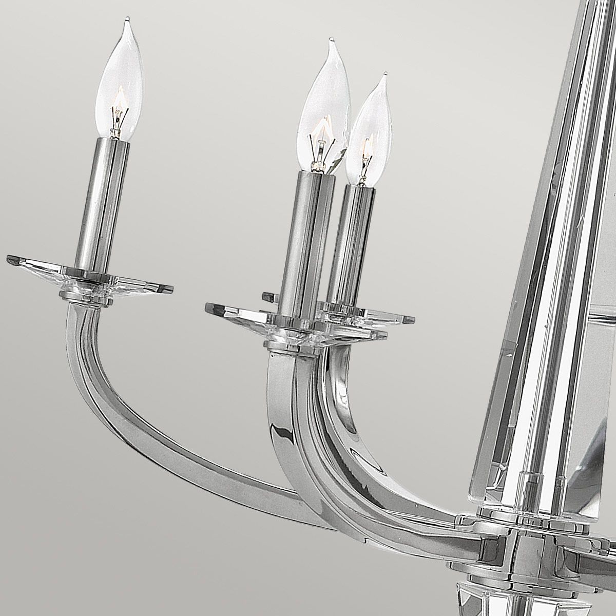 Quintiesse Ascher 6 Light Chandelier - Polished Nickel