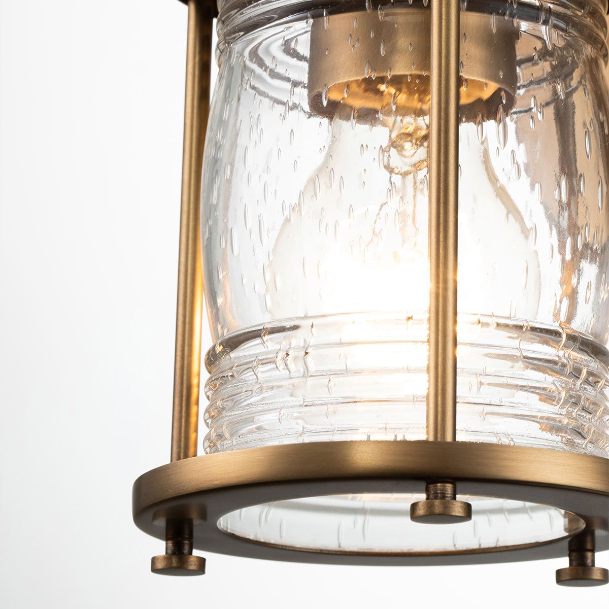 Quintiesse Ashland Bay Single Bathroom Wall Light - Natural Brass