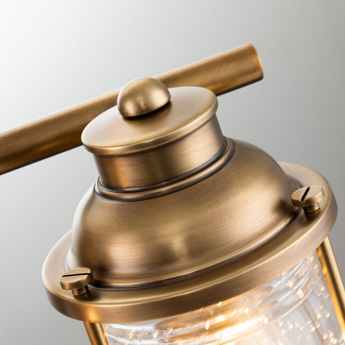 Quintiesse Ashland Bay 3 Light Bathroom Wall Light - Natural Brass
