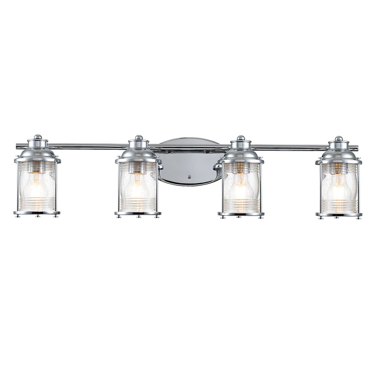 Quintiesse Ashland Bay 4 Light Bathroom Wall Light - Chrome