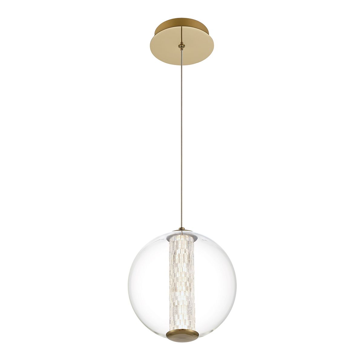 Quintiesse Atomo 1 Light Adjustable Pendant - Gold
