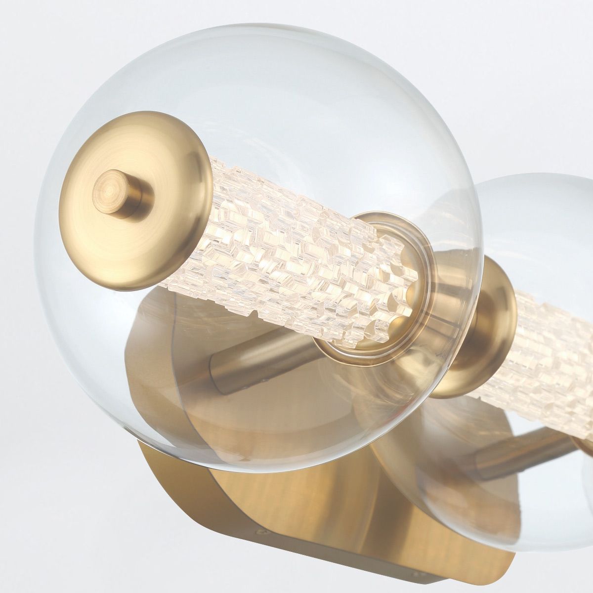 Quintiesse Atomo 3 Light Wall Light - Gold