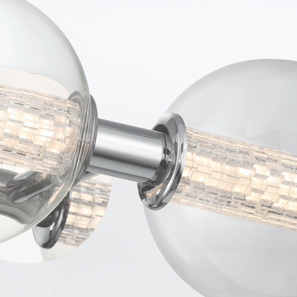 Quintiesse Atomo 3 Light Wall Light - Polished Chrome