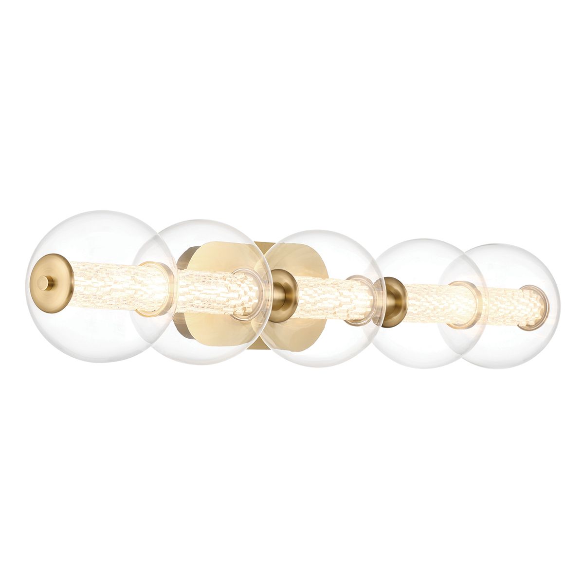 Quintiesse Atomo 5 Light Wall Light - Gold
