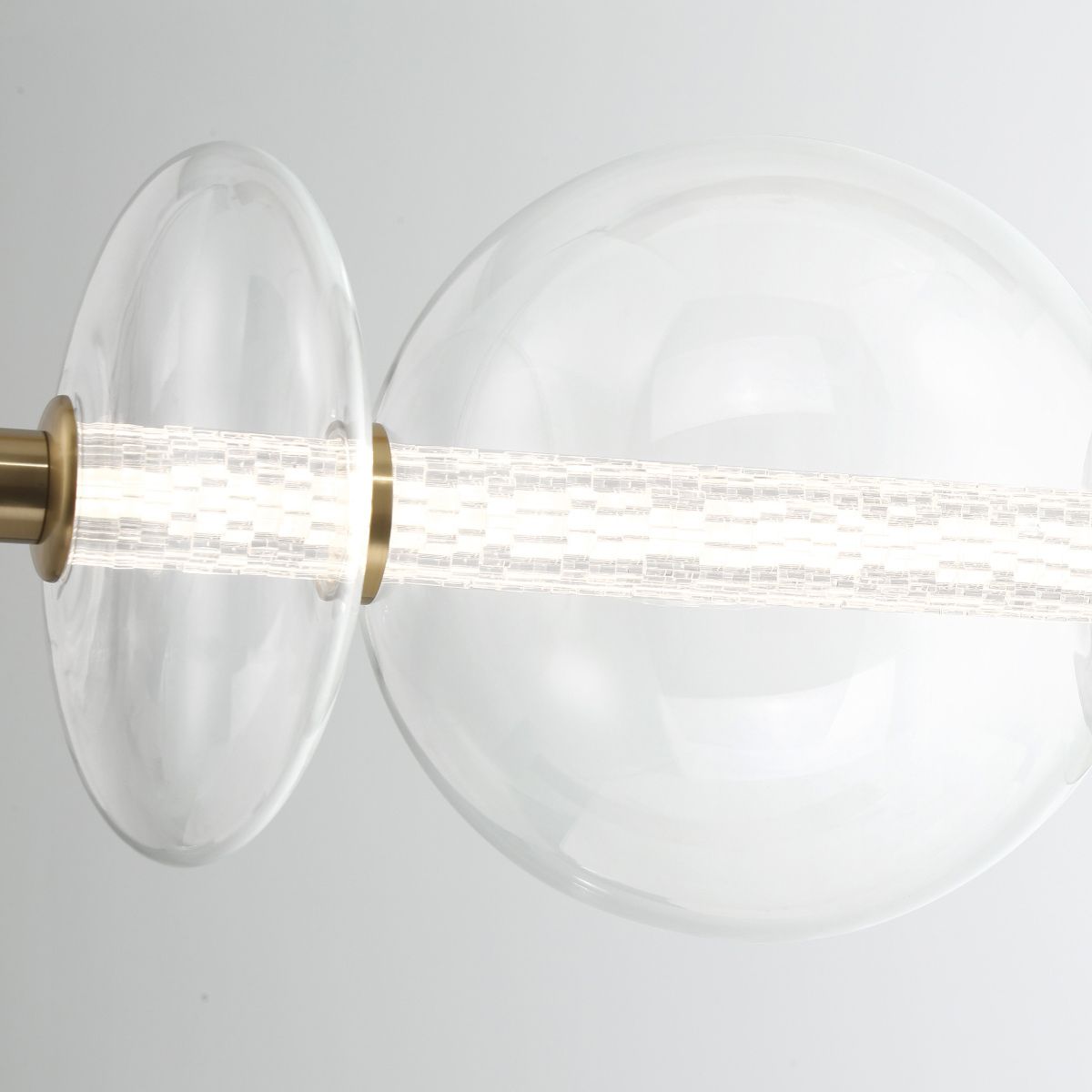 Quintiesse Atomo 7 Light Linear Pendant - Gold