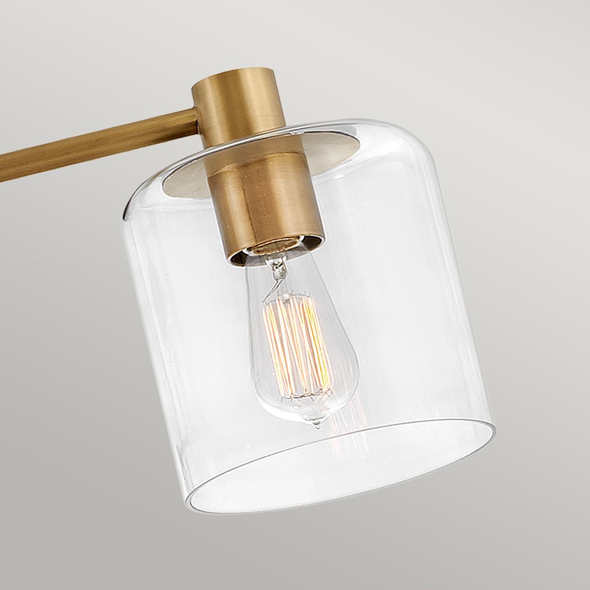 Quintiesse Axel 7 Light Semi-Flush Fitting -Heritage Brass