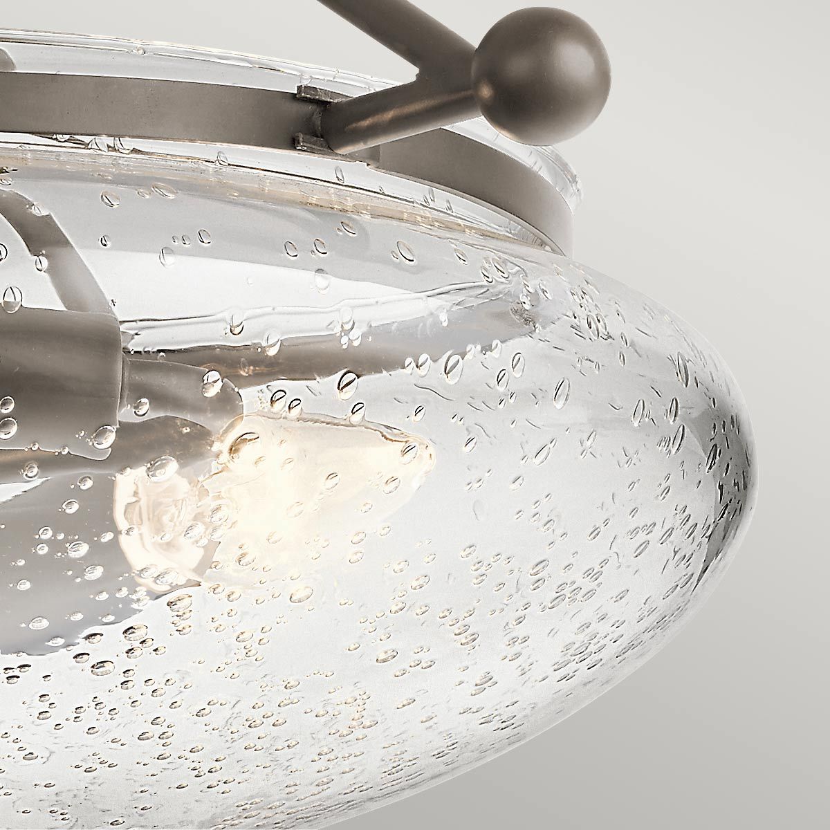 Quintiesse Belle 3 Light Semi-Flush Fitting - Olde Bronze