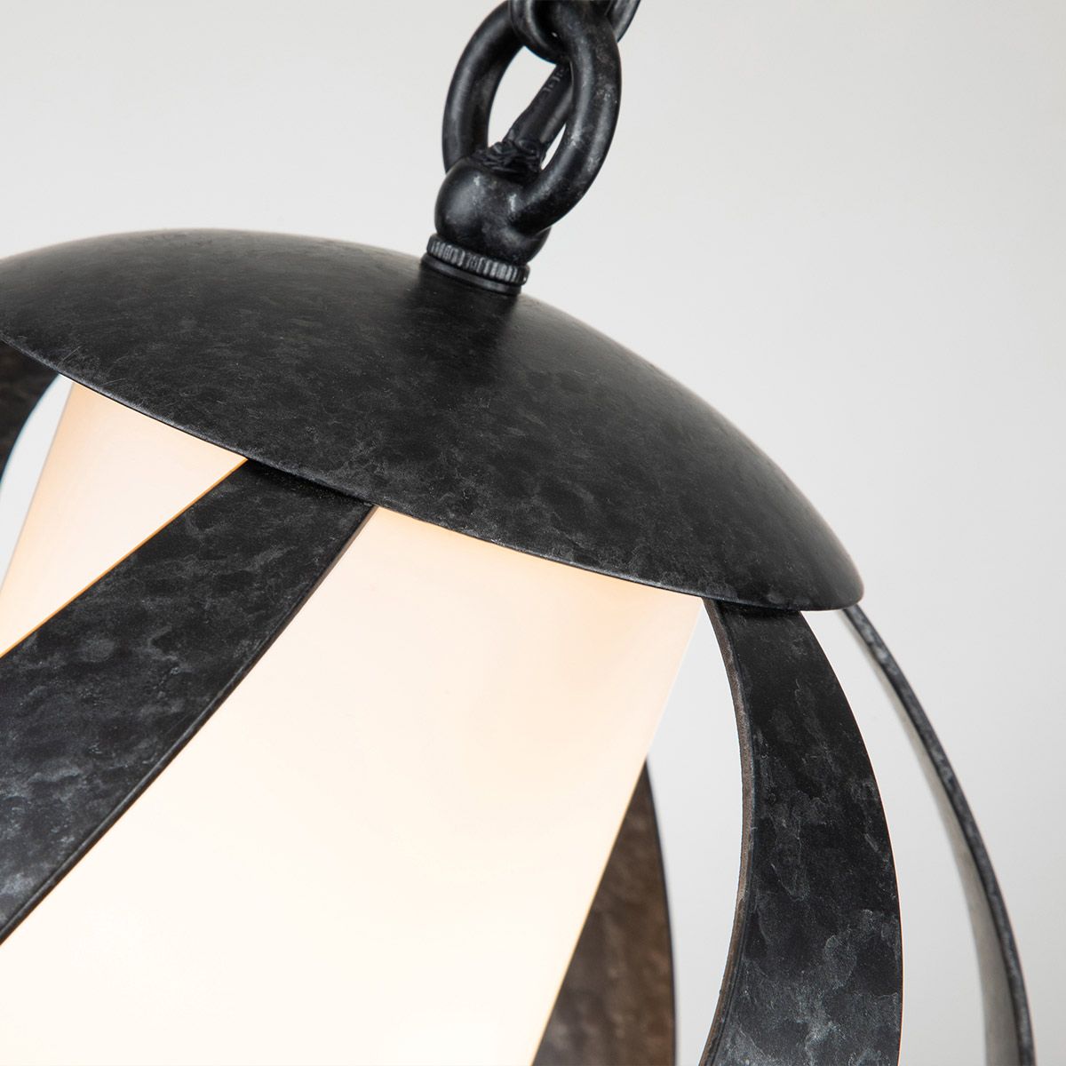 Quintiesse Blacksmith Single Outdoor Pendant - Old Black