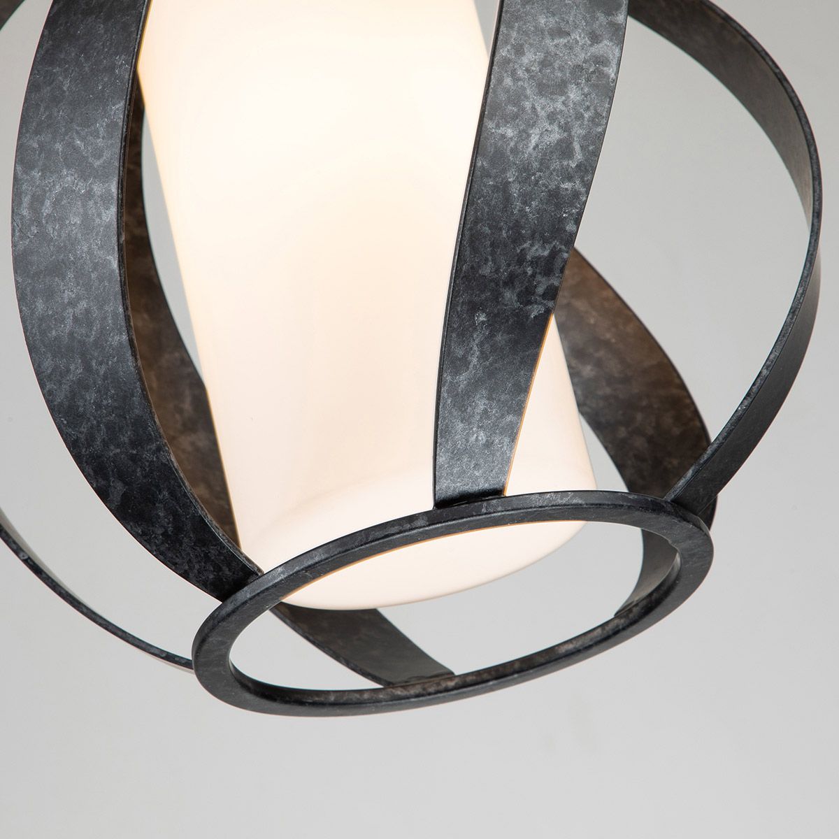 Quintiesse Blacksmith Single Outdoor Pendant - Old Black