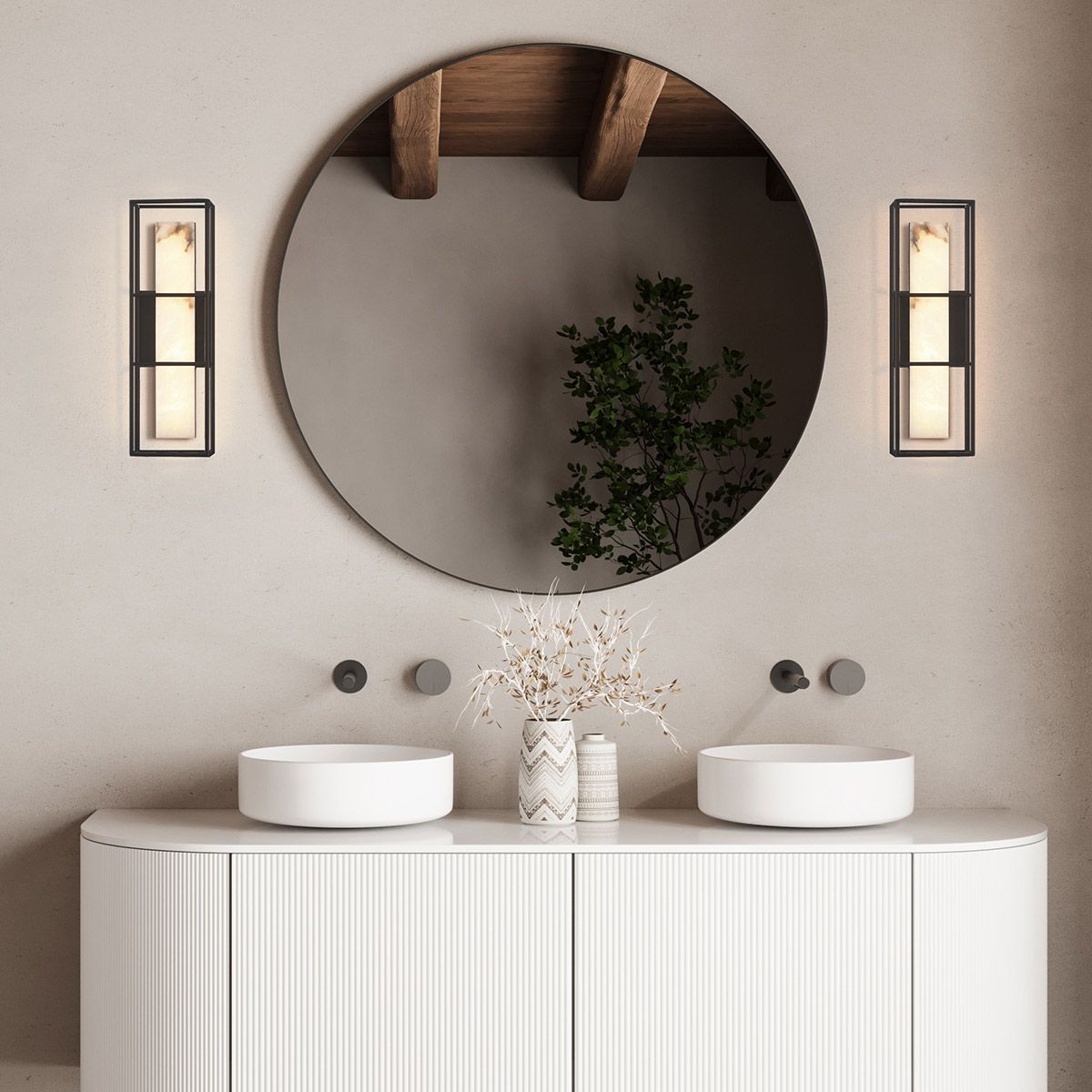 Quintiesse Blakley 1 Light Wall Light Medium - Matte Black