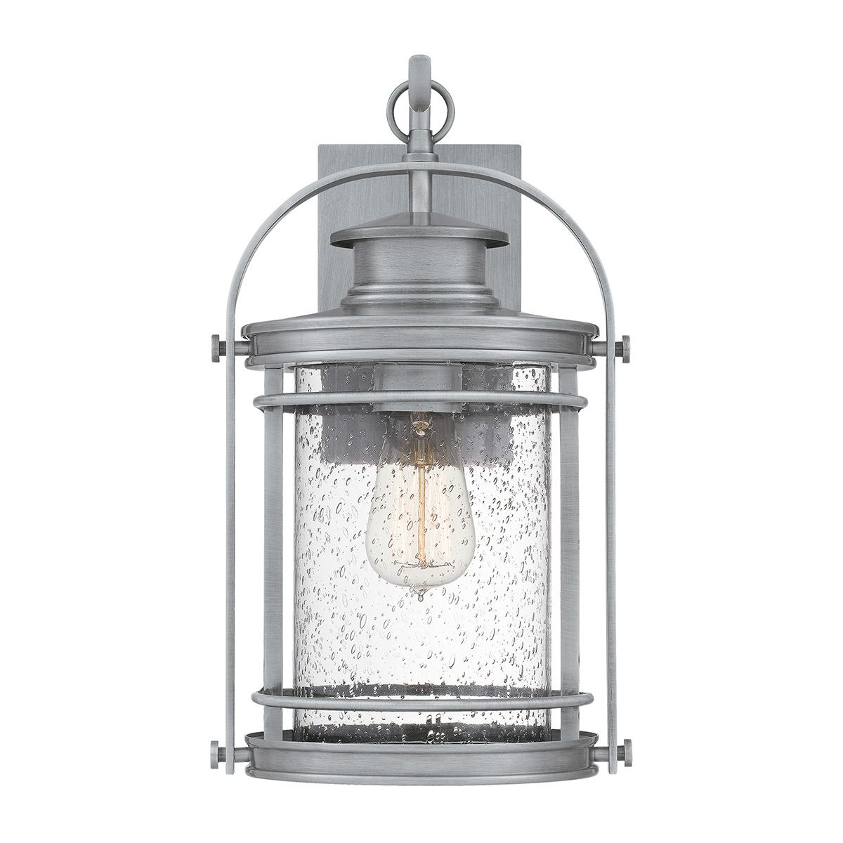 Quintiesse Booker Single Medium Wall Lantern - Aluminium