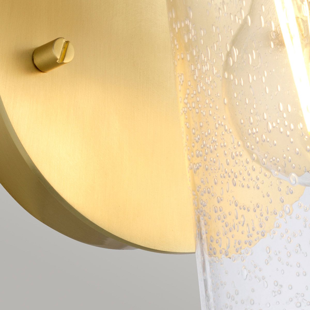 Quintiesse Braelyn Single Bathroom Wall Light - Brushed Brass