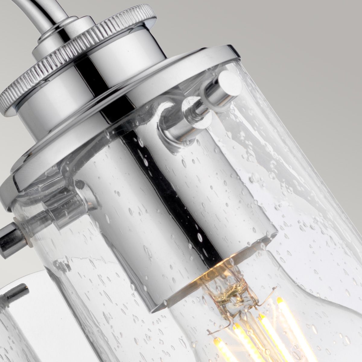 Quintiesse Braelyn Single Bathroom Wall Light - Polished Chrome