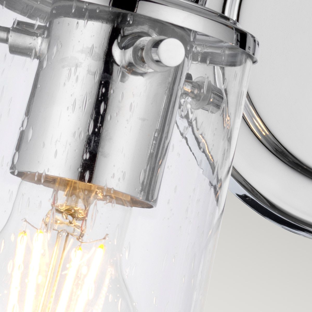 Quintiesse Braelyn 2 Light Bathroom Wall Light - Polished Chrome